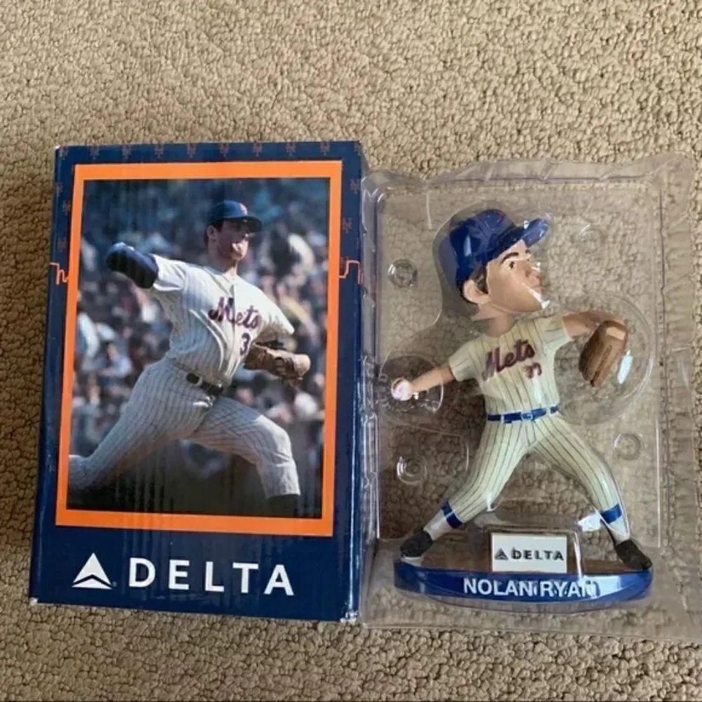 🆕 Nolan Ryan SGA 2014 Mets 1969 New York Mets Bobblehead ⭐️